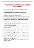 COM 229 EXAM 1 QUESTIONS AND ANSWERS 100&percnt; VERIFIED 