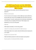 AT 2300 Exam Practice set 2 for 2025&sol;2026&vert; Latest Updated Questions and Correct Answers 100&percnt; Correct
