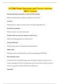 AT2300 Finals Questions and Correct Answers 100&percnt; Correct