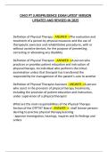 OHIO&lowbar;PT&lowbar;JURISPRUDENCE&lowbar;EXAM&lowbar;LATEST&lowbar;VERSION&lowbar;UPDATED&lowbar;AND&lowbar;REVISED&lowbar;IN