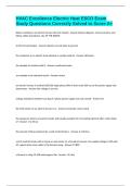 HVAC Excellence Electric Heat ESCO Exam Study Questions Correctly Solved to Score A&plus;