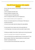 Nrsg 105 Exam-Questions with complete solutions