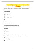 Nrsg 105 Quiz 5-Questions with complete solutions