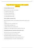Nrsg 105 Quiz 3-Questions with complete solutions