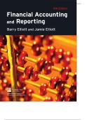 Instructor's Solution Manual for Financial Accounting and Reporting 11th Edition by Barry Elliott &vert;&vert; Guide A&plus;