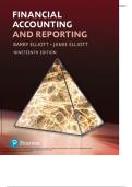 Instructor's Solution Manual for Financial Accounting and Reporting 19th Edition by Barry Elliott &vert;&vert; Guide A&plus;