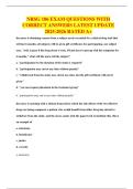 NRSG 106 BUNDLED EXAMS ALL WITH QUESTIONS AND ANSWERS 
