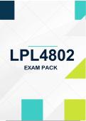 LPL4802 Exam Pack  2026
