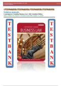 Solution manuals&lowbar; Contemporary Canadian Business Law&comma; 13th Canadian Edition &lpar;John a&period; Willes&rpar; ALL chapters 1-35 &lpar;Q&A&rpar; Latest 2025 complete A&plus; graded