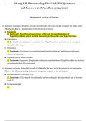 NR 293 ATI Pharmacology Final ReVIEW Questions and Answers 100&percnt; Verified 2025 &sol;2026
