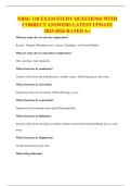 NRSG 110 BUNDLED EXAMS ALL WITH QUESTIONS AND ANSWERS 