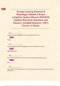 Portage Learning Anatomy & Physiology 2 Module 5 Exam&colon; Lymphatic System &lpar;Newest 2025&sol;2026 Update&rpar; Real Exam Questions and Answers &vert; Certified Solutions &vert; 100 &percnt; Correct &vert; A Grade&period;    