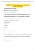 NUR 300 Real Exam Questions with 100&percnt; Correct Solutions