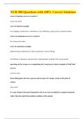 NUR 300 Questions with 100&percnt; Correct Solutions