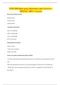 NUR 300 finals prep Questions and Answers - 2025&sol;26 &vert; 100&percnt; Correct