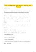 NUR 300 Questions and Answers -2025&sol;26 &vert; 100&percnt; Correct