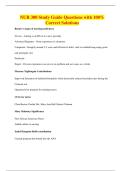 NUR 300 Study Guide Questions with 100&percnt; Correct Solutions