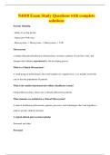 N4410 Exam Study Questions with complete solutions