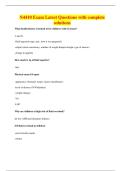 N4410 Exam Latest Questions with complete solutions