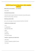 N4410 Exam Latest Questions with complete solutions