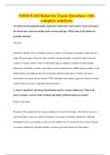 N4410 EAQ Behavior Exam Questions with complete solutions