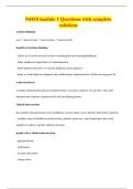 N4410 module 1 Questions with complete solutions