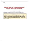 WGU D268 RRM3 Task 1 Template with Complete Solutions 100&percnt; Correct &vert; 2025 Update
