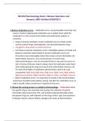 NR 293 Pharmacology Exam 1 Review Questions and Answers 100&percnt; Verified UPDATED&excl;&excl;&excl;