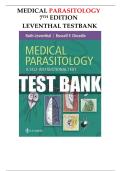 TEST BANK for Medical Parasitology&colon; A Self-Instructional Text&comma; 7th Edition by Leventhal&semi; Cheadle&comma; All 11 Chapters Covered&comma; Complete Latest Guide A&plus;