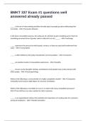 BMKT 337 Exam &num;1 questions well answered already passed