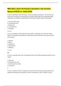 NRS 3015&colon; Exam &num;3 Practice Questions and answers Newest RATED A&plus; 2025&sol;2026 