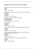 BARBER PSI EXAM QUESTIONS & ANSWERS