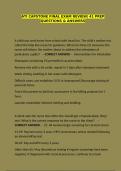 ATI Capstone final exam review&semi; 41 prep questions & answers