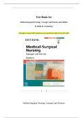 Test Bank for Medical-Surgical Nursing&colon; Concepts and Practice 6th Edition&period; By Holly K&period; Stromberg&period; All Chapters Covered&vert;&vert; 100&percnt; Verified Answers&vert;&vert; Latest Edition&vert;&vert; ISBN-