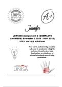 LCR4805 Assignment 2 &lpar;COMPLETE ANSWERS&rpar; Semester 2 2025 - DUE 2025&semi; 100&percnt; correct solutions and explanations&period; 