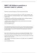 BMKT 432 Midterm questions n answers rated A&plus; passed