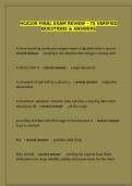 HCA100 Final exam review &ndash; 75 verified questions & answers&vert; latest version study guide