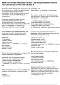 HESI case study Advanced Cardiac Life Support &lpar;ACLS&rpar;&colon; Sepsis Test Questions and Answers Rated A