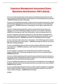 Capstone Management Asessment Exam Questions And Answers 100&percnt; Solved 