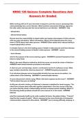 NRSG 126 Quizzes Complete Questions And Answers A&plus; Graded 
