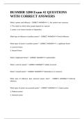 BUSMHR 3200 Exam -2 QUESTIONS WITH CORRECT ANSWERS