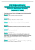 NUR 471 Exam 2 Practice Comprehensive Assessment with Exam Questions and Correct Answers&comma; Complete A&plus; Guide&period;