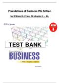 Solution Manual – Foundations of Business (7th Edition, William M. Pride) – Complete Chapters 1–47
