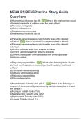 NEHA RS&sol;REHS Practice Study Guide 2025&sol;2026 &ndash; Complete Questions with 100&percnt; Correct Answers and Verified Explanations