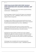 CISSN Study Guide EXAM &lpar;2025&sol;2026&rpar; Updated&colon; EXAM QUESTIONS WITH ACCURATE ANSWERS &vert; GET IT RIGHT&excl;&excl;
