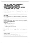 NUR 471 FINAL QUESTIONS AND ANSWERS WITH COMPLETE SOLUTIONS 100&percnt; CORRECT RATED A&plus; NEWLY UPDATED 2025