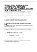 NUR 471 FINAL QUESTIONS AND ANSWERS WITH COMPLETE SOLUTIONS 100&percnt; CORRECT RATED A&plus; NEWLY UPDATED 2025
