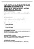 NUR 471 FINAL EXAM QUESTIONS AND ANSWERS WITH COMPLETE SOLUTIONS 100&percnt; CORRECT RATRED A&plus; NEWLY UPDATED 2025