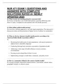 NUR 471 EXAM 1 QUESTIONS AND ANSWERS WITH COMPLETE SOLUTIONS RATED A&plus; NEWLY UPDATED 2025