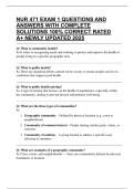 NUR 471 EXAM 1 QUESTIONS AND ANSWERS WITH COMPLETE SOLUTIONS 100&percnt; CORRECT RATED A&plus; NEWLY UPDATED 2025
